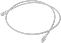 Патч-корд WRline WR-PC-RJ45-FTP-5E-1-GY FTP RJ-45 вил.-вилка RJ-45 кат.5E 1м серый LSZH