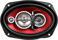 Колонки автомобильные Ural DDB AS-D6941 250Вт 15x23см (6x9дюйм) (ком.:2кол.) коаксиальные четырехполосные