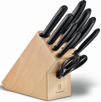 Набор ножей кухон. Victorinox Swiss Classic 6.7193.9 компл.:8предм. ножницы дерево/черный