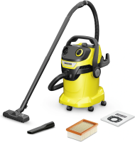 Строительный пылесос Karcher WD 5 V-25/5/22 1100Вт (уборка: сухая/влажная/выдув/сбор воды) желтый