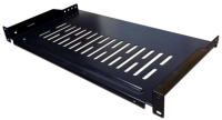 Полка стационарная для приборов Lanmaster TWT-CB-SFBF150-1U/18 1U нагр.:18кг. 19" черный