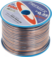 Кабель акустический Premier SCC-TR CCA 100м. прозрачный (25-011 100)