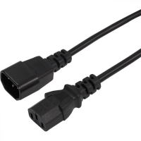 Шнур питания Rexant 11-1161 C13-С14 проводник.:3x0.75мм2 1.5м 220В 6А черный