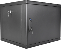 Шкаф коммутационный ЦМО (ШРН-М-9.650.1-9005) настенный 9U 600x650мм пер.дв.металл направл.под закл.гайки 120кг черный 581мм 22кг 180град. 480мм IP20 сталь