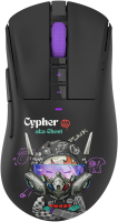 Мышь A4Tech Bloody R73 Pro черный/рисунок оптическая 26000dpi беспров. USB/USB-C 7but (R73 PRO CYPHER GHOST)