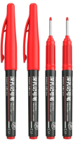 Набор маркеров перманентных Deli SK212 RED удл. пиш. наконечник 2.8мм водостойкий 1цв. красный коробка картонная (4шт.)