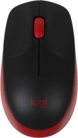 Мышь Logitech M190 черный/красный оптическая 1000dpi беспров. USB 2but (910-005926)