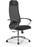 Кресло Метта ErgoLife Set 15 черный сиденье черный сетка с подголов. крестов. металл хром