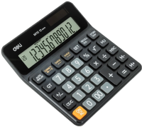 Калькулятор настольный Deli Askend EM110 черный 12-разр.