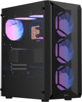 Корпус Formula Air Power G1 Plus черный без БП ATX 5x140mm 1xUSB2.0 1xUSB3.0 audio bott PSU