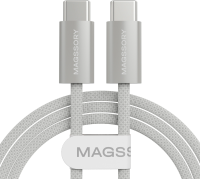 Кабель Magssory CBL002 USB Type-C (m)-USB Type-C (m) 1.5м белый коробка