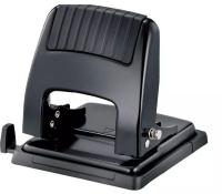 Дырокол Kw-Trio 09665BLACK макс.:30лист. металл черный отв.:2 с линейкой