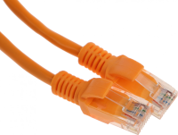 Патч-корд Cablexpert PP12-1.5M/O 1000Гбит/с UTP 4 пары cat.5E CCA molded 1.5м оранжевый RJ-45 (m)-RJ-45 (m)