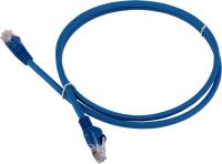 Патч-корд Lanmaster LAN-PC45/U5E-5.0-BL вилка RJ-45-вилка RJ-45 кат.5е 5м синий LSZH (уп.:1шт)