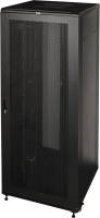Шкаф серверный Lanmaster (TWT-CBB-42U-8X10-P1) напольный 42U 800x1000мм пер.дв.перфор. задн.дв.перфор.2-хст. 2 бок.пан. 800кг черный