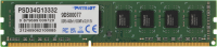 Память DDR3 4Gb 1333MHz Patriot PSD34G13332 RTL PC3-10600 CL9 DIMM 240-pin 1.5В dual rank Ret
