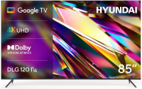 Телевизор LED Hyundai 85" H-LED85BU7011 Google TV черный 4K Ultra HD 60Hz MEMC DVB-T DVB-T2 DVB-C DVB-S DVB-S2 USB WiFi Smart TV