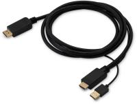 Кабель-переходник аудио-видео Buro HDMI (m)/DisplayPort (m) 2м. позолоч.конт. черный (HDMI-DP-2M)