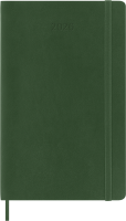 Ежедневник Moleskine CLASSIC SOFT Large 130х210мм датир. 400стр. линейка мягкая обложка зеленый