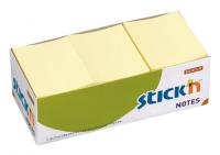 Блок самоклеящийся бумажный Stick`n 21005 38x51мм 100лист. 70г/м2 пастель желтый без упаковки