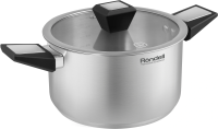 Кастрюля Rondell Blitz RDS-1890 5.2л. d=24см (с крышкой) стальной