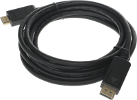 Кабель аудио-видео Buro v. 1.2 DisplayPort (m)/HDMI (m) 3м. позолоч.конт. черный (BHP DPP_HDMI-3)