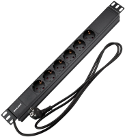 Блок распределения питания Rexant 04-0101-1 гор.размещ. 6xSchuko базовые 16A Schuko 2м