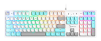 Клавиатура A4Tech S510N механическая белый USB for gamer LED (S510N (ICY WHITE )) кабель 1.8м
