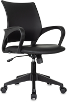 Кресло Бюрократ CH-695N черный экокожа крестов. пластик