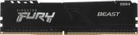 Память DDR4 8GB 3200MHz Kingston KF432C16BB/8WP Fury Beast Black RTL Gaming PC4-25600 CL16 DIMM UDIMM 288-pin 1.35В single rank с радиатором Ret