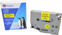Картридж ленточный G&G GG-TZE631 черный на желтом 12x8 для Brother 1010/1260VP/1830VP/9700PC
