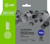Картридж струйный Cactus CS-EPT02Q1 T02Q черный пигментный (1084мл) для Epson WorkForce Enterprise WF-C20600D4TW с чипом