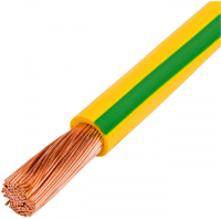 Кабель Lanmaster TWT-EARTH-W2.5-100 желтый