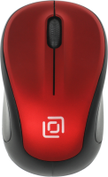 Мышь Оклик 665MW черный/красный оптическая 1600dpi беспров. USB для ноутбука 3but (1025135)
