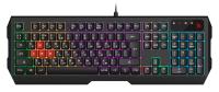 Клавиатура A4Tech B135N черный USB for gamer LED (подставка для запястий) кабель 1.8м