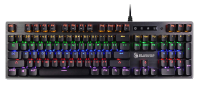 Клавиатура A4Tech B760 механическая серый USB Multimedia for gamer LED (B760 GREY (BLACK SWITCH)) кабель 1.8м
