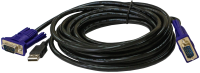 Кабель KVM Origo OKVMCU3 3м черный VGA-USB (m) (OKVMCU3/A1A)