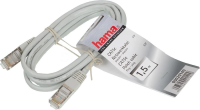 Патч-корд Hama H-20140 STP cat.5E 1.5м серый RJ-45 (m)-RJ-45 (m) (00020140)