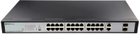 Коммутатор Origo OS2228 OS2228/A1A (L2) 26x1Гбит/с 2SFP неуправляемый