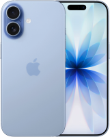 Смартфон Apple A3520 iPhone 17 256Gb 8Gb голубой моноблок 3G 4G 1Sim 6.3" 1206x2622 iOS 26 48Mpix 802.11 a/b/g/n/ac/ax/be NFC GPS Protect