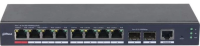 Коммутатор Dahua DH-S4210-8GT-110 (L2) 10x1Гбит/с 2SFP 8PoE 110W управляемый