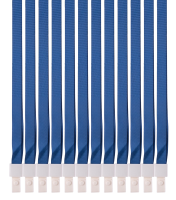 Шнур для пропуска Deli 8352blue 45х1см нейлон синий (упак.:12шт) пластиковый пакет