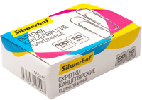 Скрепки Silwerhof 491037 металл оцинкованные 50мм (упак.:100шт) картонная коробка