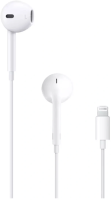 Гарнитура вкладыши Apple EarPods A1748 1.1м белый проводные в ушной раковине (MWTY3ZM/A)