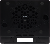 Подставка для ноутбука Buro BU-LS130 15.6" 280x250x15мм 520г металл/пластик черный