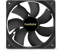 Вентилятор для корпуса Exegate EX283391RUS 120х120x25 черный 4-pin 25дБ OEM