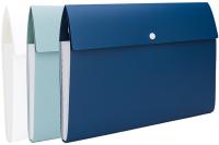 Папка-портфель Deli Linfini EF606 на кнопке 8 отдел. A4 пластик ассорти