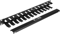 Кабельный органайзер горизонтальный Lanmaster TWT-ORG/CV-1U односторонний пальцы 1U шир.:19"