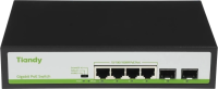 Коммутатор Tiandy TC-P3S06 H/0402/AT/60/V2.0 (L2) 4x1Гбит/с 2SFP 4PoE 60W неуправляемый