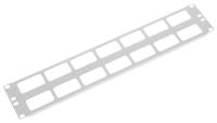 Кабельный органайзер горизонтальный ЦМО ГКО-О-2 двухсторонний окна 2U шир.:19"